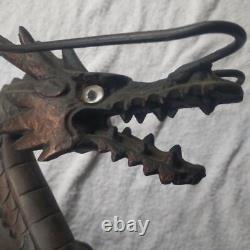 Dragon Metal Statue 9.8 inch tall Japanese Metalwork Figurine