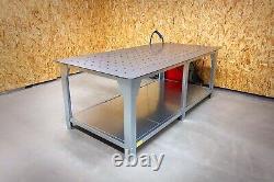Extra-Large Metalwork & Welding Table Steel Folding Workbench Manufacturing Work