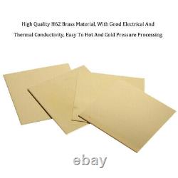 H62 Brass Plate Sheet Thick 0.5-6mm Brass Sheet Craft Metalworking DIY Many Size