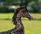 Horse Sculpture Beautifully Handcrafted Filigree Bronze Coloured Metalwork