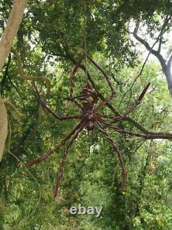 Hanging Spider Steel Garden Sculpture bespoke art by Rob Faherty