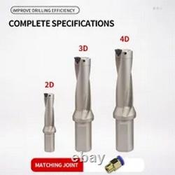 Insert Drill Bits Metal Indexable U Drill Machinery Lathes CNC Water 11mm-49mm