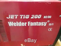 Jet TIG Welder Digital Inverter AC/DC+/DC- 200 Amp 240V