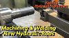 Kubota Hydraulic Cylinders Part 2 Machining New Rods U0026 Welding The Rod Eyes