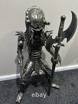 Large hand built scrap metal sculpture of predator 70cms + Tall