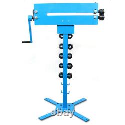Manual Bead Roll Pipe Bender Metal Working Machine with 6 Pairs Profile Roller