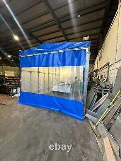 Metalwork Cnc Machine Retractable Spray Booth 2.4m High X 3m Long 3m Wide