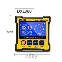 Metalworking Inspection Measurement DXL360 Protractor Singel/double Axis LCD