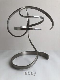 Michael Cutler Kinetic Metal Sculpture Mobile Signed 1985 Minimalist Modernist