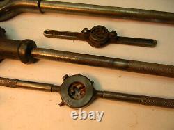 Mixed Lot 7 vintage tap and die holders Machinist Mechanic, Metal working