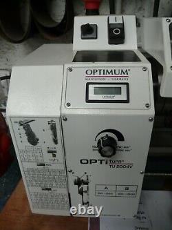 Optimum Optiturn TU2004V 230v variable speed bench top metalworking lathe