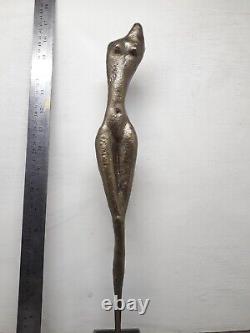 Original Nude abstract figurative woman. Steel forge