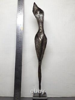 Original Nude abstract figurative woman. Steel forge