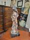 Original Vintage Livingston Welch Metal & Lead Sculpture On Marble -the Dancer