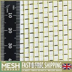 Pure Brass Woven Wire Mesh Metalwork Filtration Heavy Duty to Ultra Fine UK Made