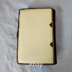 Rare 1800s Heavily Gilded Ivory Prayer Book with Cross, Latch & Amazing Metalwork