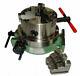 Rdgtools 6 / 150mm Slim Line Green Rotary Table With 125mm 3 Jaw Lathe Chuck