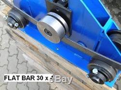 Roller bender flat bar. Square profile, round bar, pipe bender, ring roller