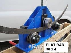 Roller bender flat bar. Square profile, round bar, pipe bender, ring roller