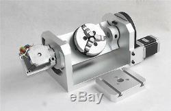 Rotary Axis Table 4th 5th Axis Ratio 81 61 CNC Dividing Head 3 Jaw 100mm Chuck