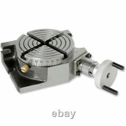 Rotary Table 3 80mm H/V With 4 Bolting Slot For Milling Metalworking Premium