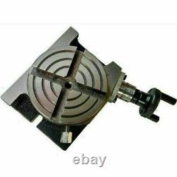 Rotary Table 3 80mm H/v With 4 Bolting Slot For Milling Metalworking Premium