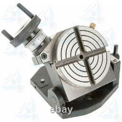 Rotary Table 4 Inches (100 mm) Tilting (4 Slots) for Milling, Metalworking