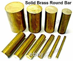 SGS Solid Brass ROUND Bar Rod CZ121 Bandsaw Cut & Special lengths made to order