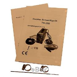 Schweißgerät TIG / WIG + MMA 200 Inverter HF-Zündung + Schweißmaske + Zubehör