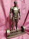 Sculpture Of Champion Weightlifter Vlasov, Idol Of Arnold Schwarzenegger, Metal