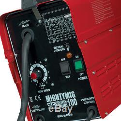 Sealey MIGHTYMIG100 Professional No-Gas Mig Welder 100Amp EXTRA TIPS AND WIRE