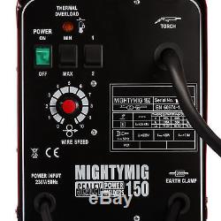 Sealey MIGHTYMIG150 Professional Gas/No-Gas MIG Welder 150Amp 230V with Tip & Wire