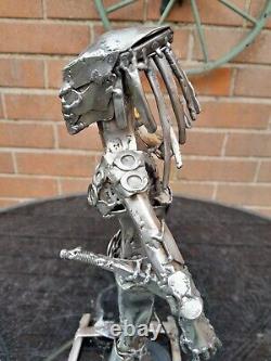 Stainless Steel Sculpture Art Handcrafted Female Predator