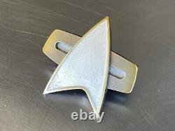 Star Trek Voyager All Metal Working Holo-Emitter Magnetic Badge Set