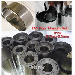 TA2 Pure Titanium Thin Roll Thick 0.1mm-0.5mm Ti Metal Foil Sheet Metalworking