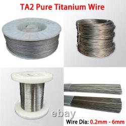 TA2 Pure Titanium Wire Diameter 0.2mm 6mm Metal Wire Metalworking High Temp