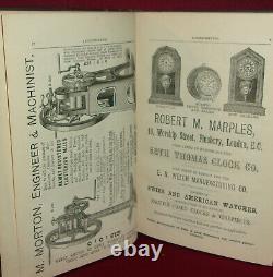 THE JEWELLER AND METAL WORKER ALMANACK, DIARY AND DIRECTORY 1879 Vintage adverts