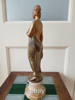 Tall Art Deco Figure by Josef Lorenzl, made in Austria