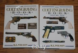 The Colt Engraving Book 2 Volume Set by R. L. Wilson. Signed