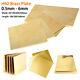 Thick 0.5-6mm H62 Brass Plate Sheet Brass Sheet Craft Metalworking Diy Many Size