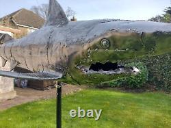 Tiger Shark Metal Sculpture