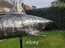 Tiger Shark Metal Sculpture