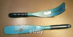 Two Heavy Duty Metal Working Spoons by S & G Tool Aid Corp High Crown & Inside