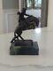 Vintage Frederic Remington Bronze Sculpture Cowboy On Horse Figurine Statue