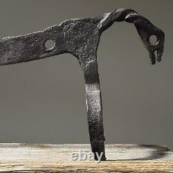 Vintage Folk Art/Outsider Hand Forged Iron Animal Sculpture