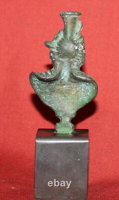 Vintage Handcrafted Male Bust Small Bronze Art Work Sculpture