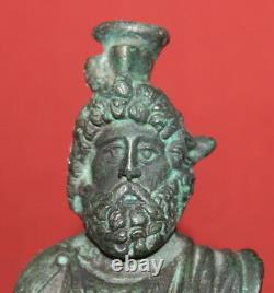 Vintage Handcrafted Male Bust Small Bronze Art Work Sculpture