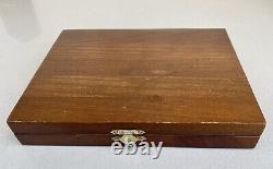 Vintage Service a Foie Gras Silver In Custom Wooden Box Elegant