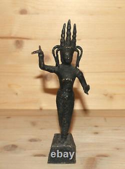 Vintage hand made brass dancing Hindu deity figurine