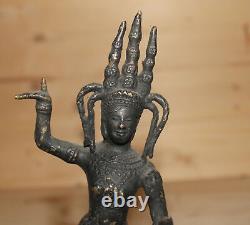Vintage hand made brass dancing Hindu deity figurine